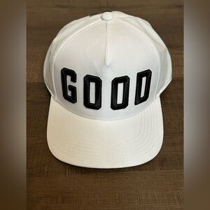 Good Good Golf Team GOOD White Varsity Hat SnapBack Adjustable NWT